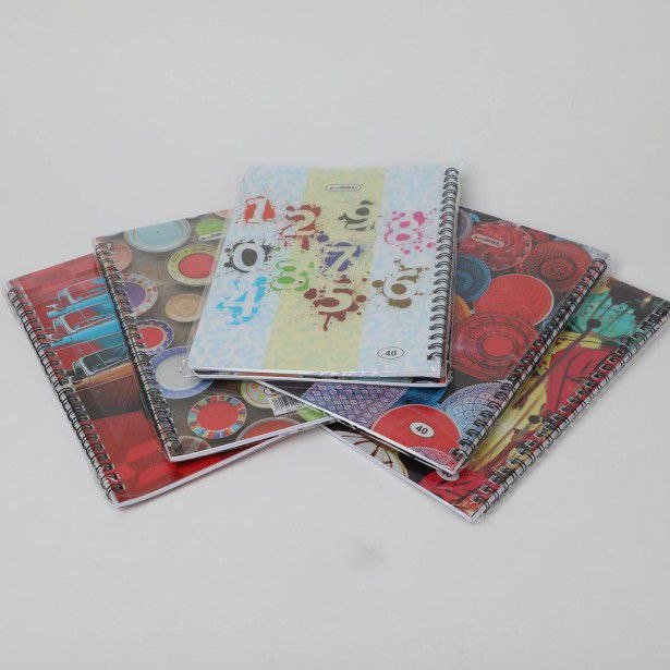 10 دفاتر سلك طبق 60 حجم وسط