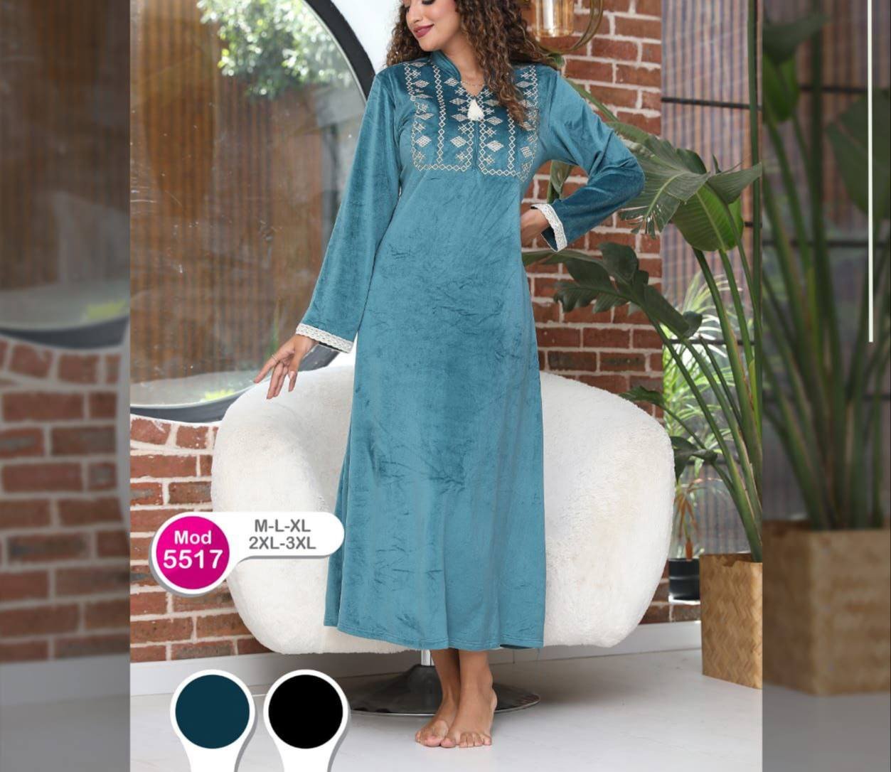 فستان مخمل نسائي