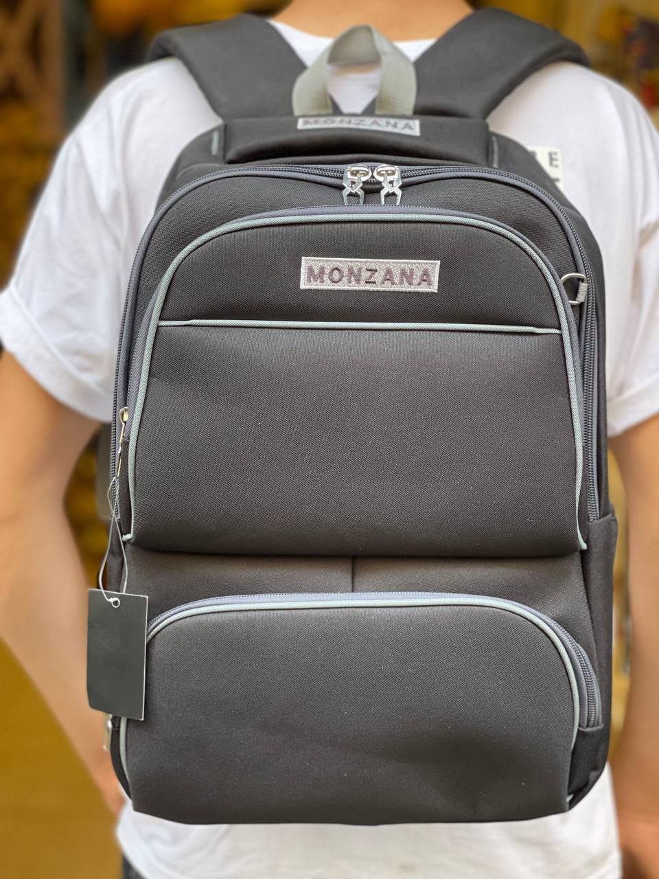 حقيبة مدرسية تقيلة مونزانا سادة حجم كبير