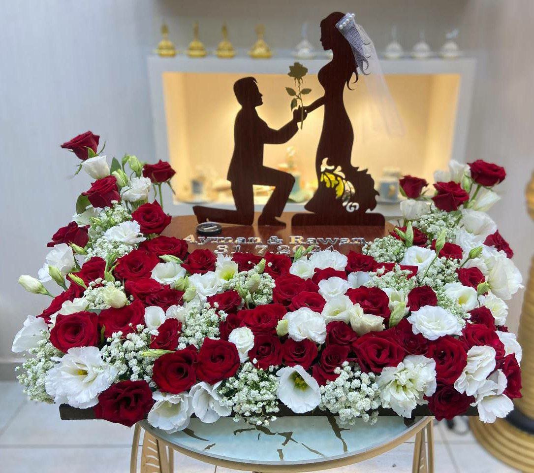 تنسيقة خطوبة ورد و بلكسي