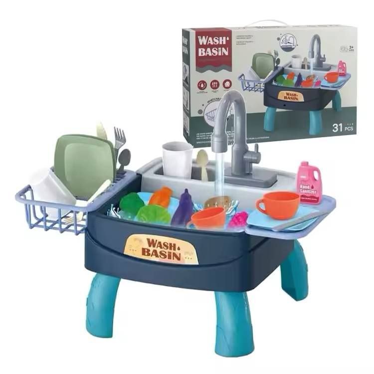 لعبة حوض المطبخ بنظام دوران المياه التلقائي