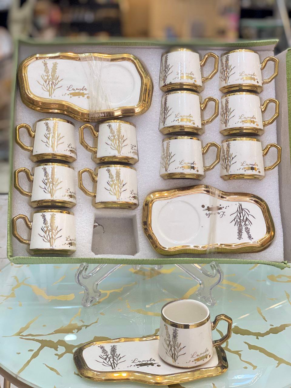 طقومة فناجين قهوة تقيلة