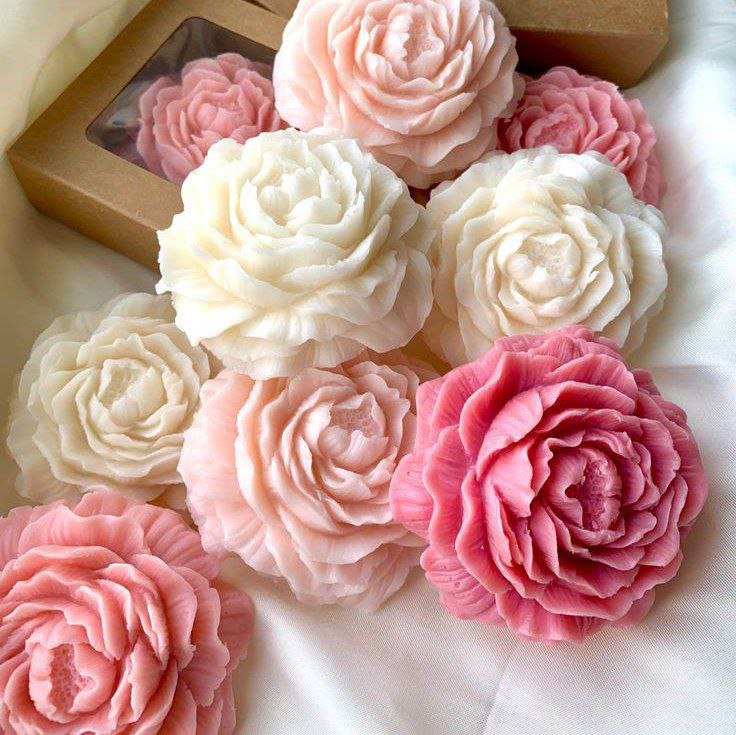 شمعة وردة جوري